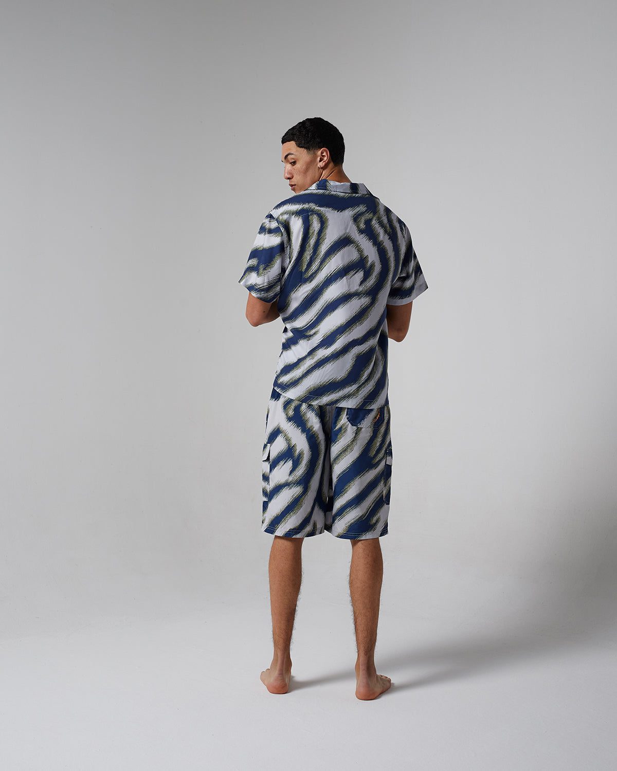Blue Zebra Short Sleeve Shirt