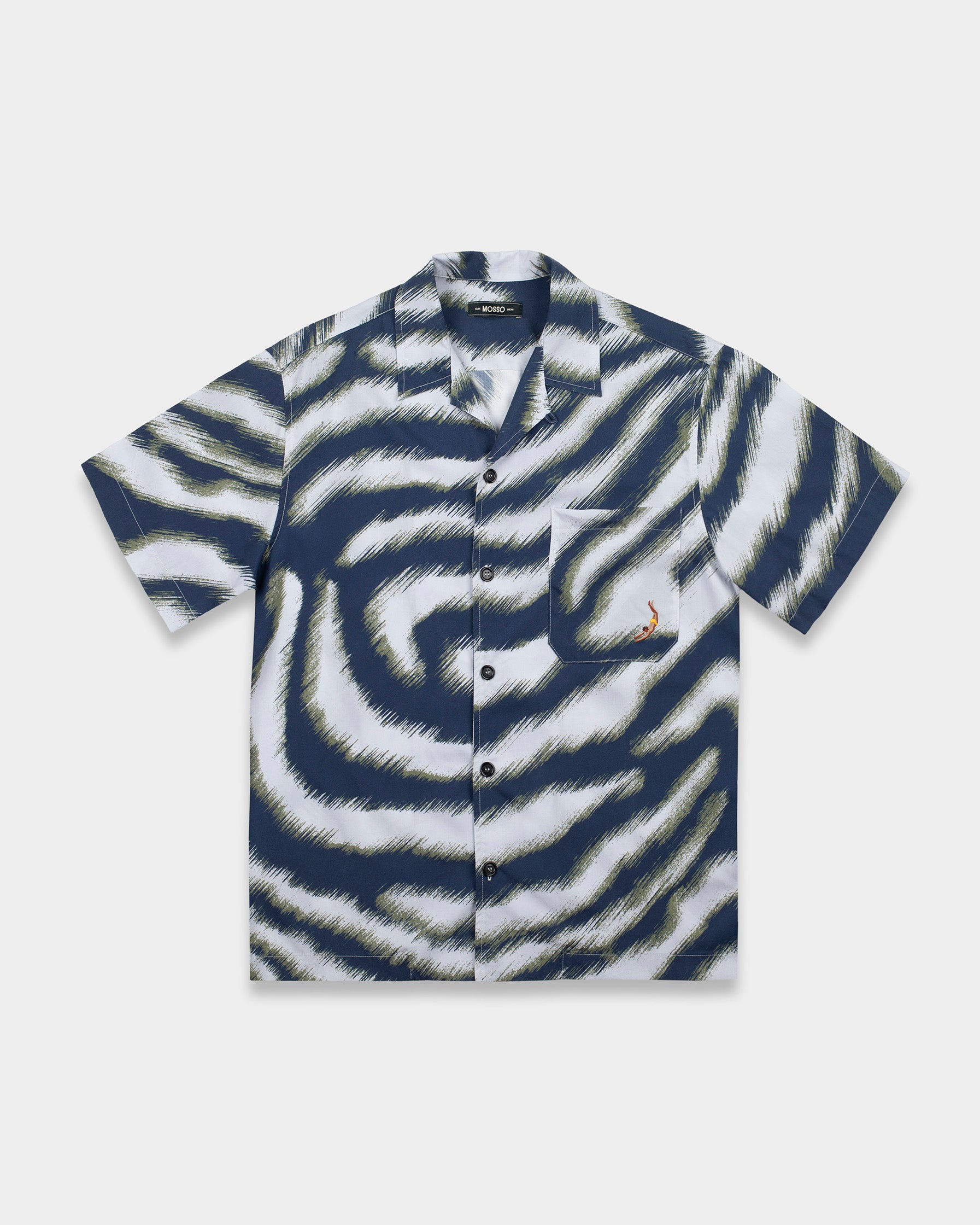 Blue Zebra Short Sleeve Shirt