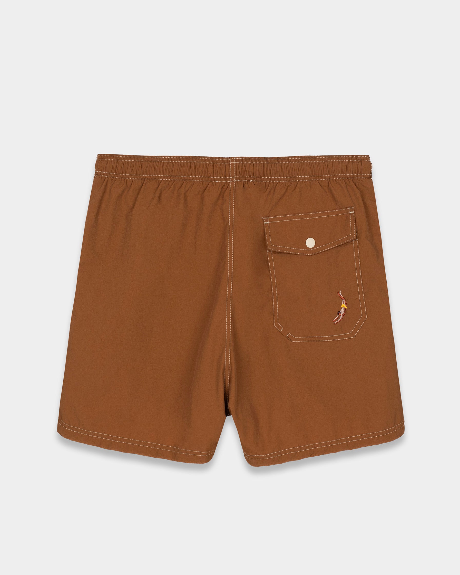 Brown Swim Shorts