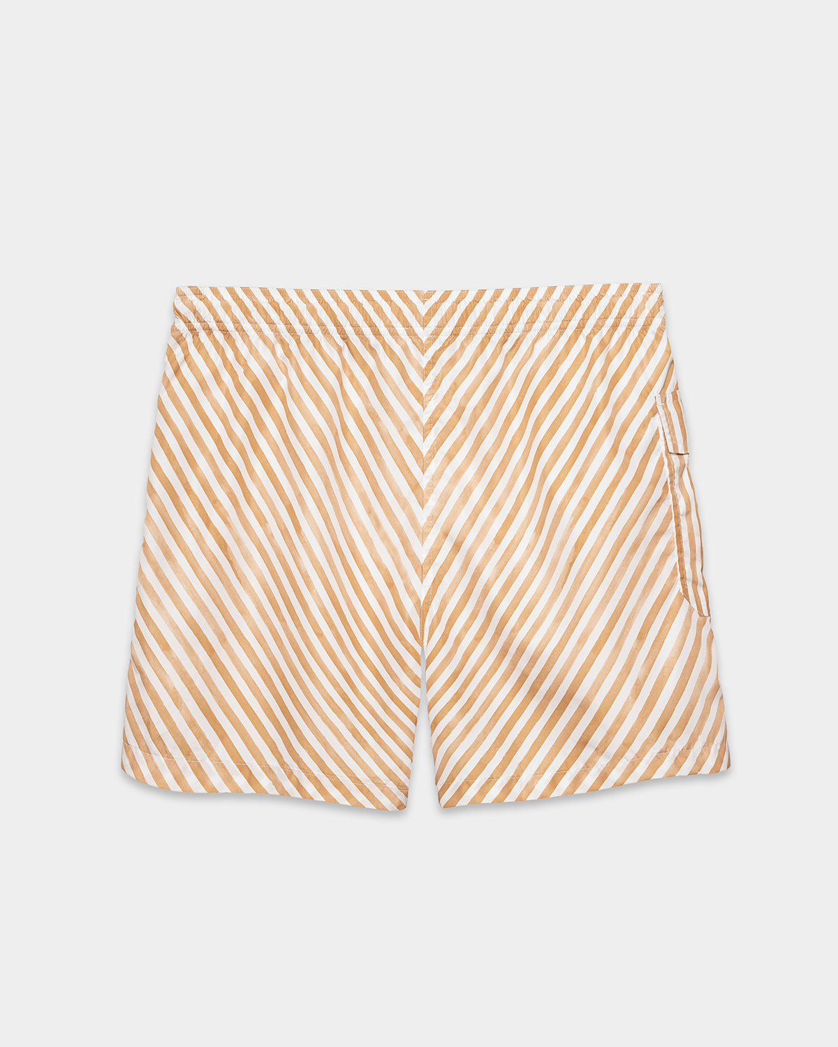 Brown Wave Swim Shorts