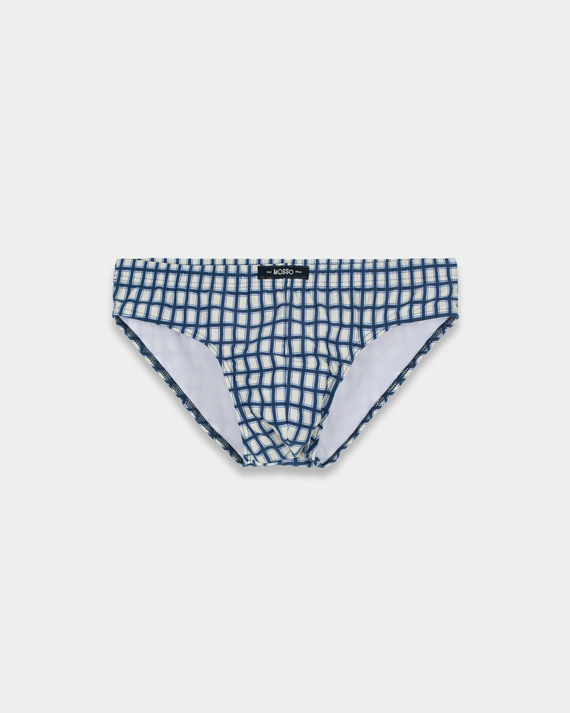 Blue Check Swim Brief