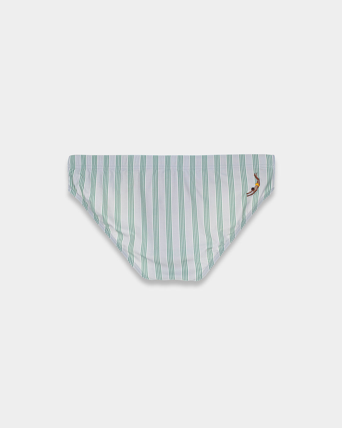 Green Stripes Swim Brief