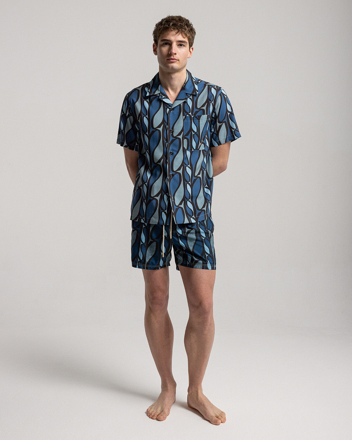 Blue Pesci Short Sleeve Shirt