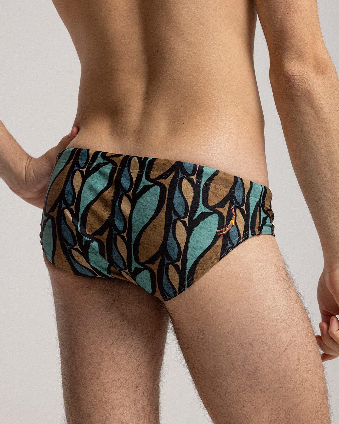 Brown Pesci Swim Brief