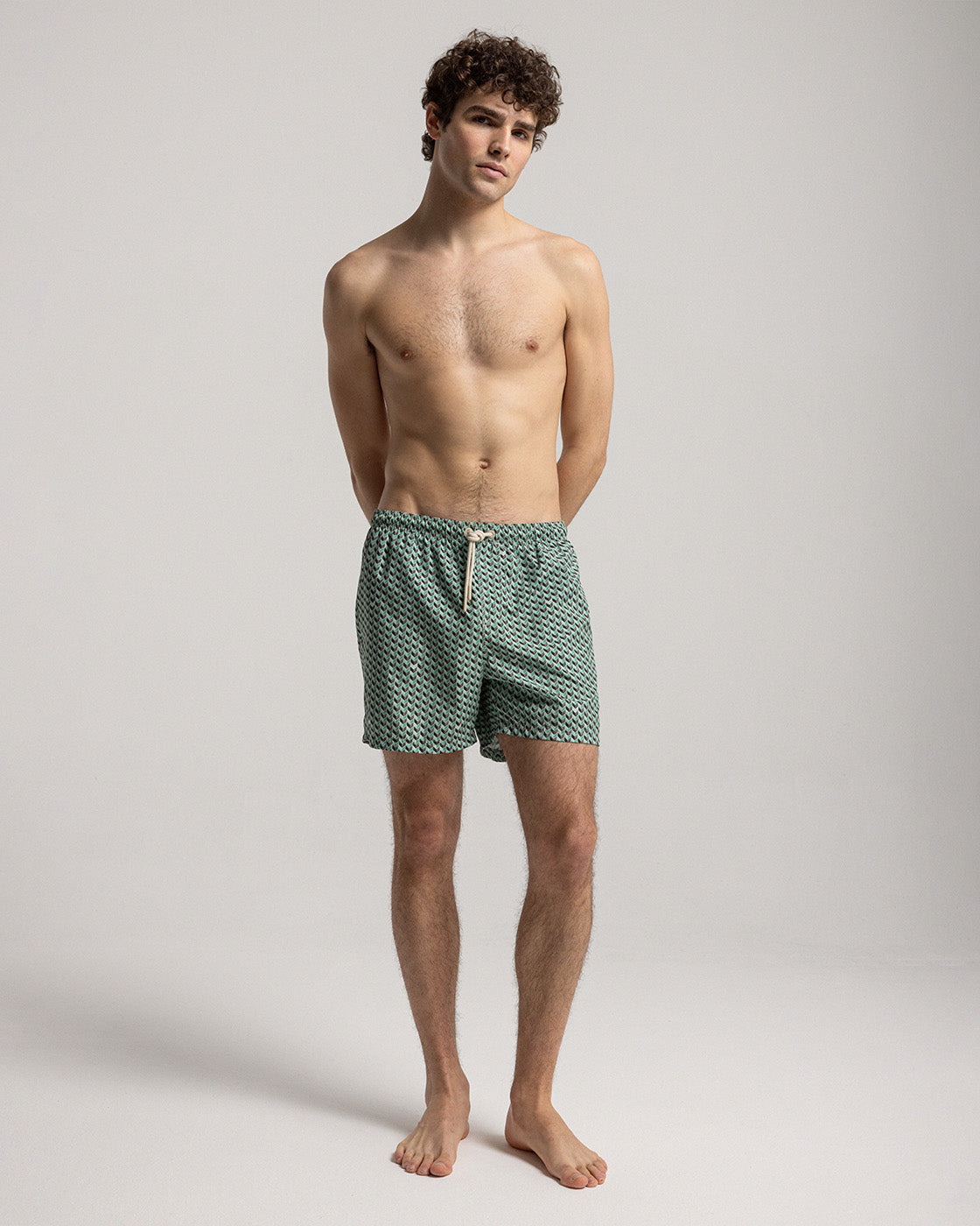Sage Grains Swim Shorts