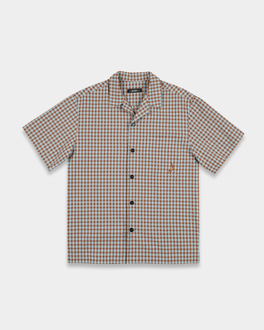 Brown Vichy Seersucker Shirt