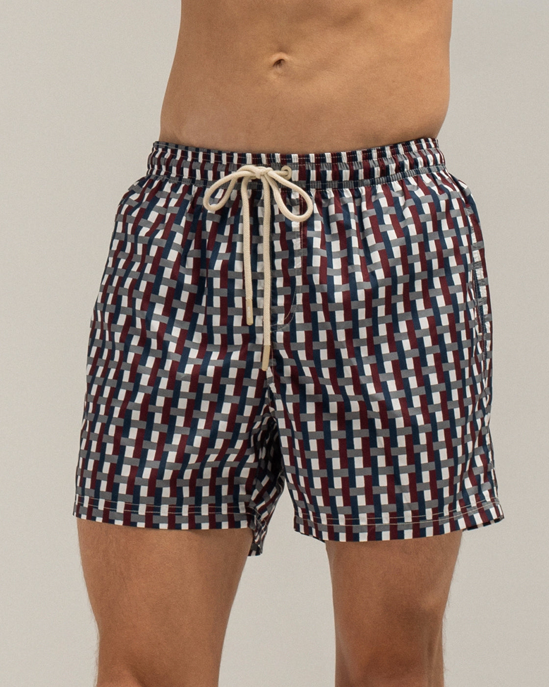 Bordeaux Intreccio Swim Shorts