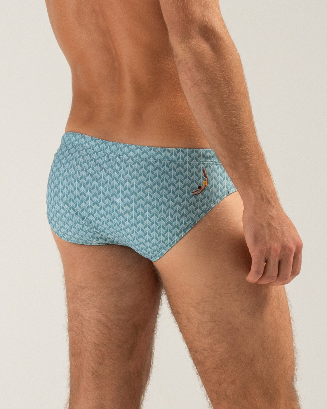 Drift Blue Grains Swim Brief
