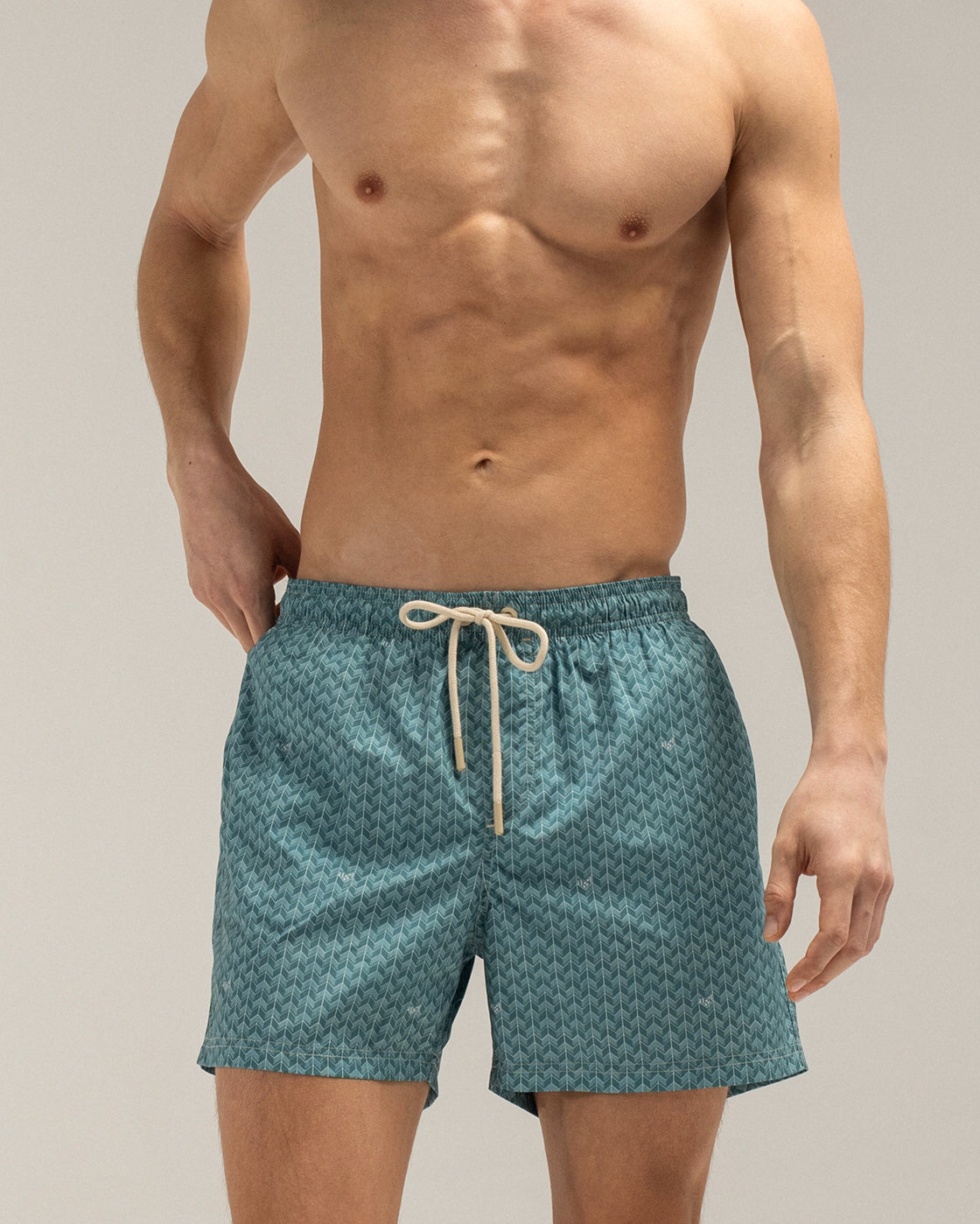 Drift Blue Grains Swim Shorts