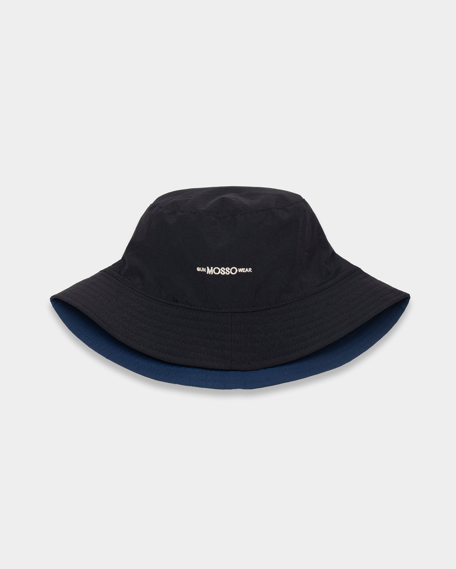 Black Blue Reversible Bucket Hat