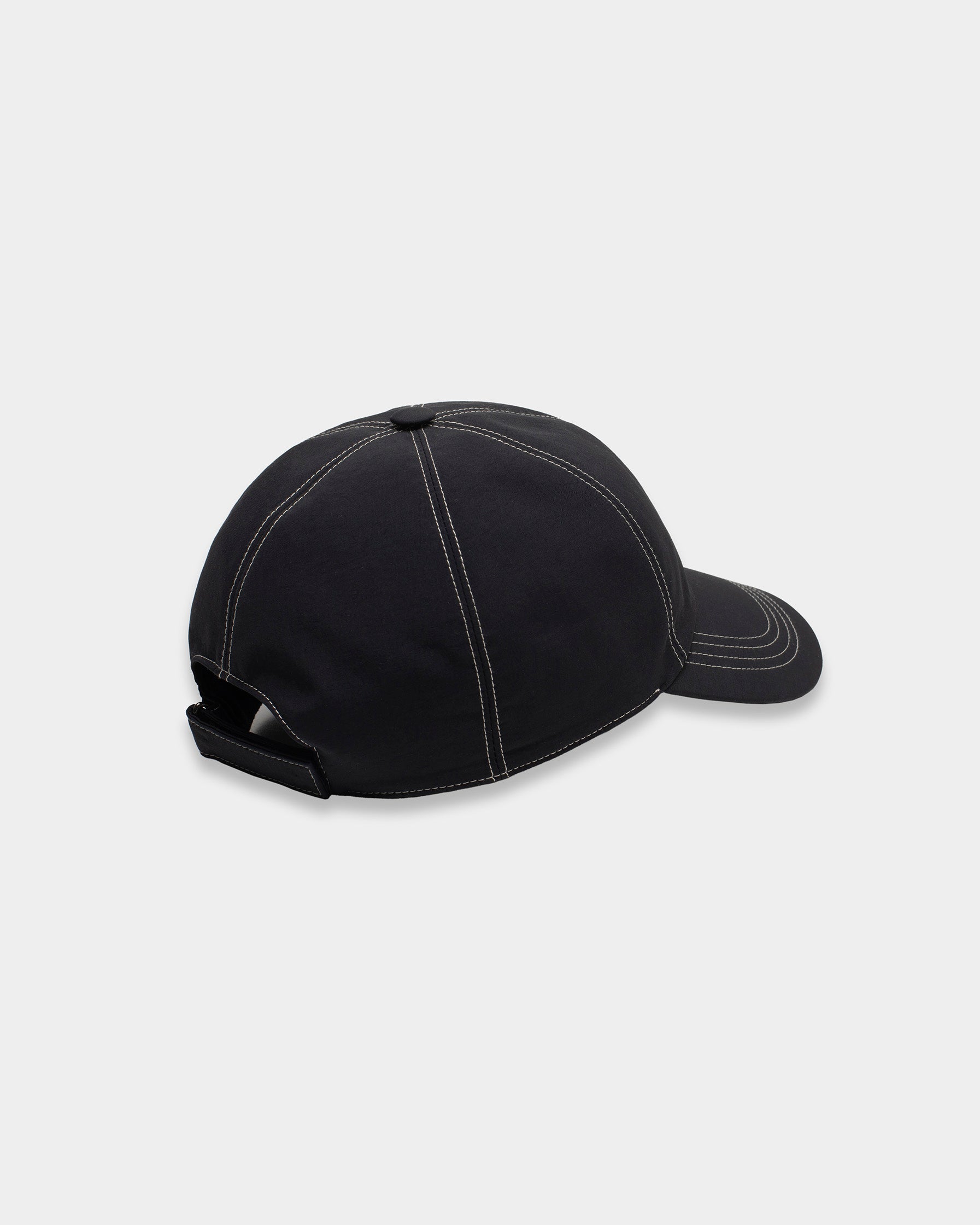 Black Nylon Baseball Cap