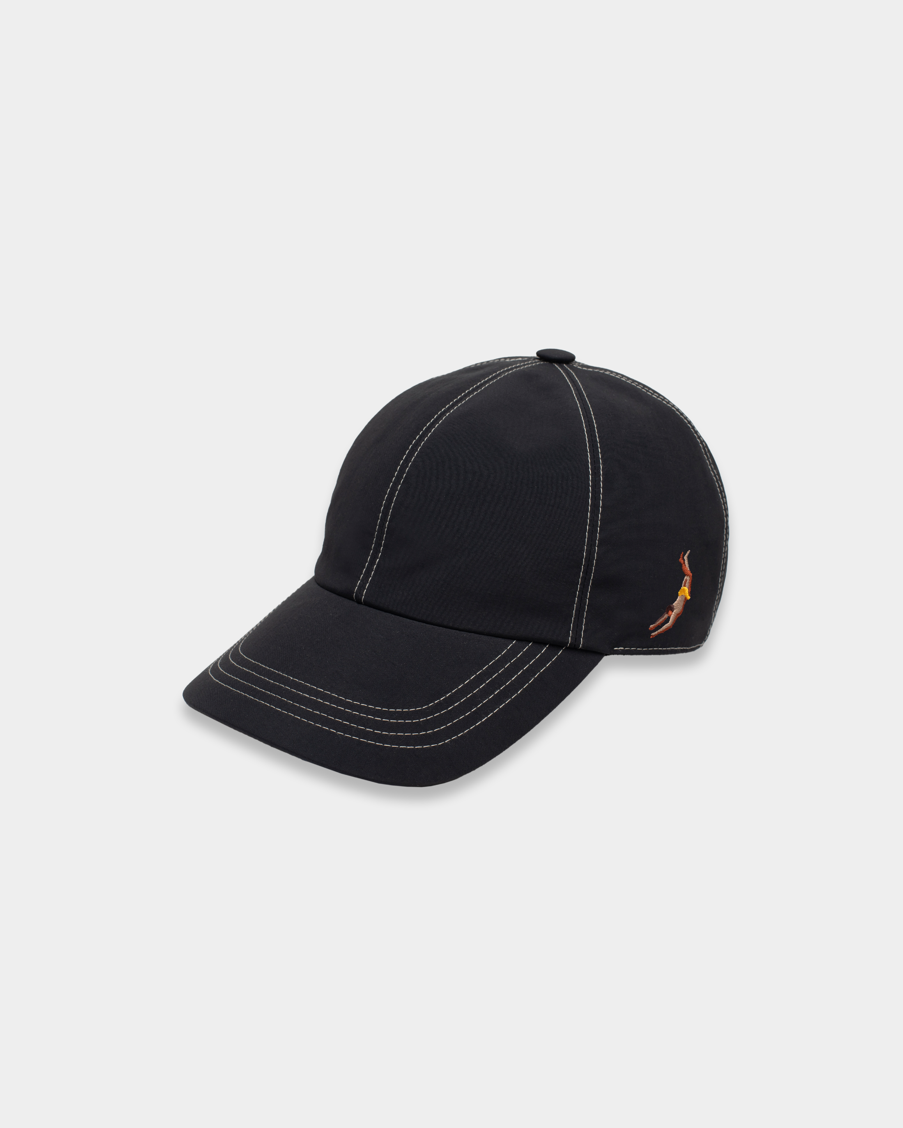 Black Nylon Baseball Cap