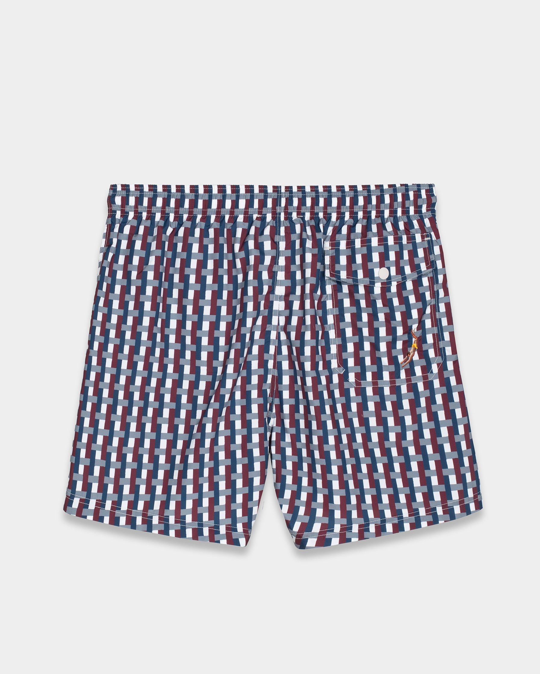 Bordeaux Intreccio Swim Shorts