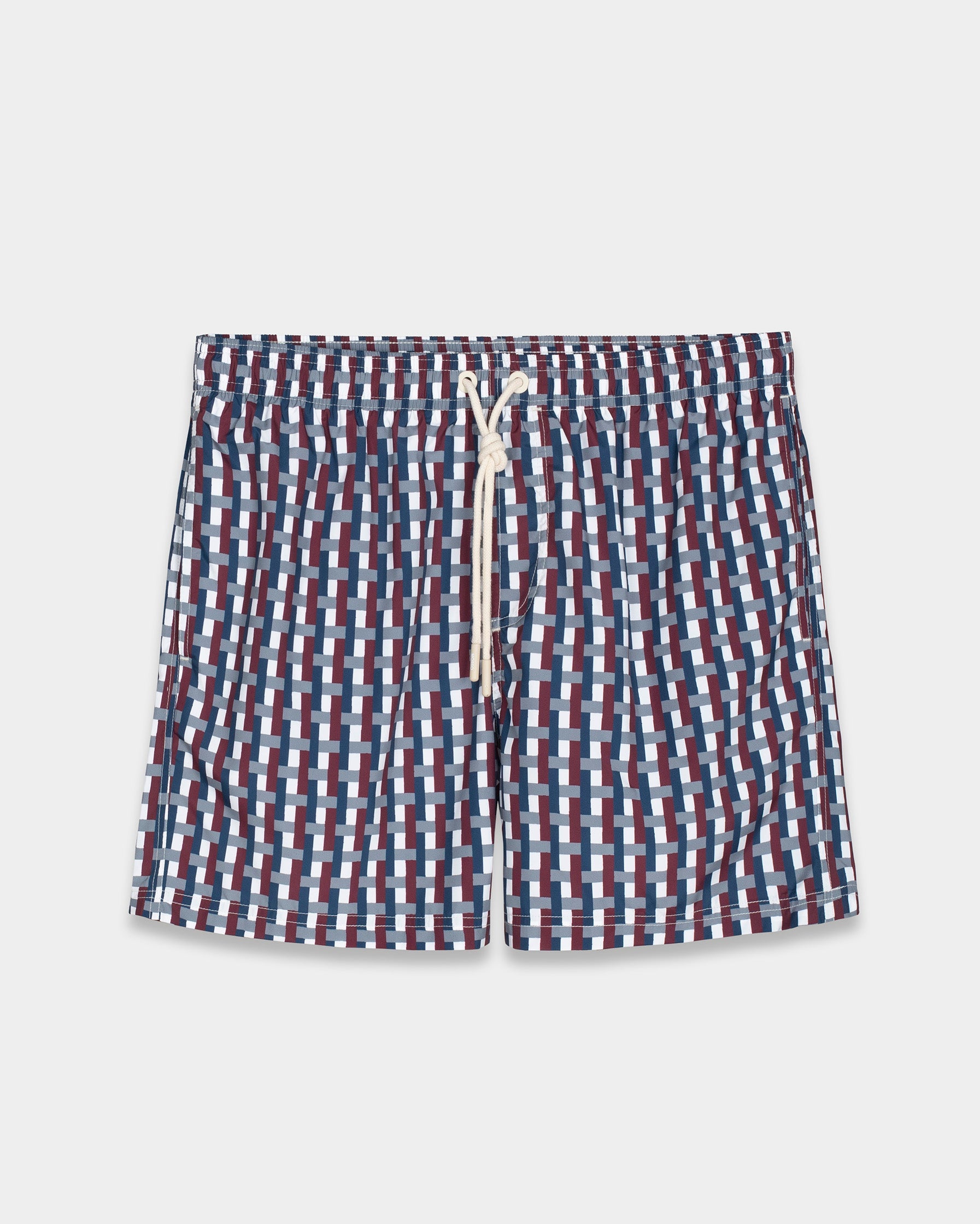 Bordeaux Intreccio Swim Shorts
