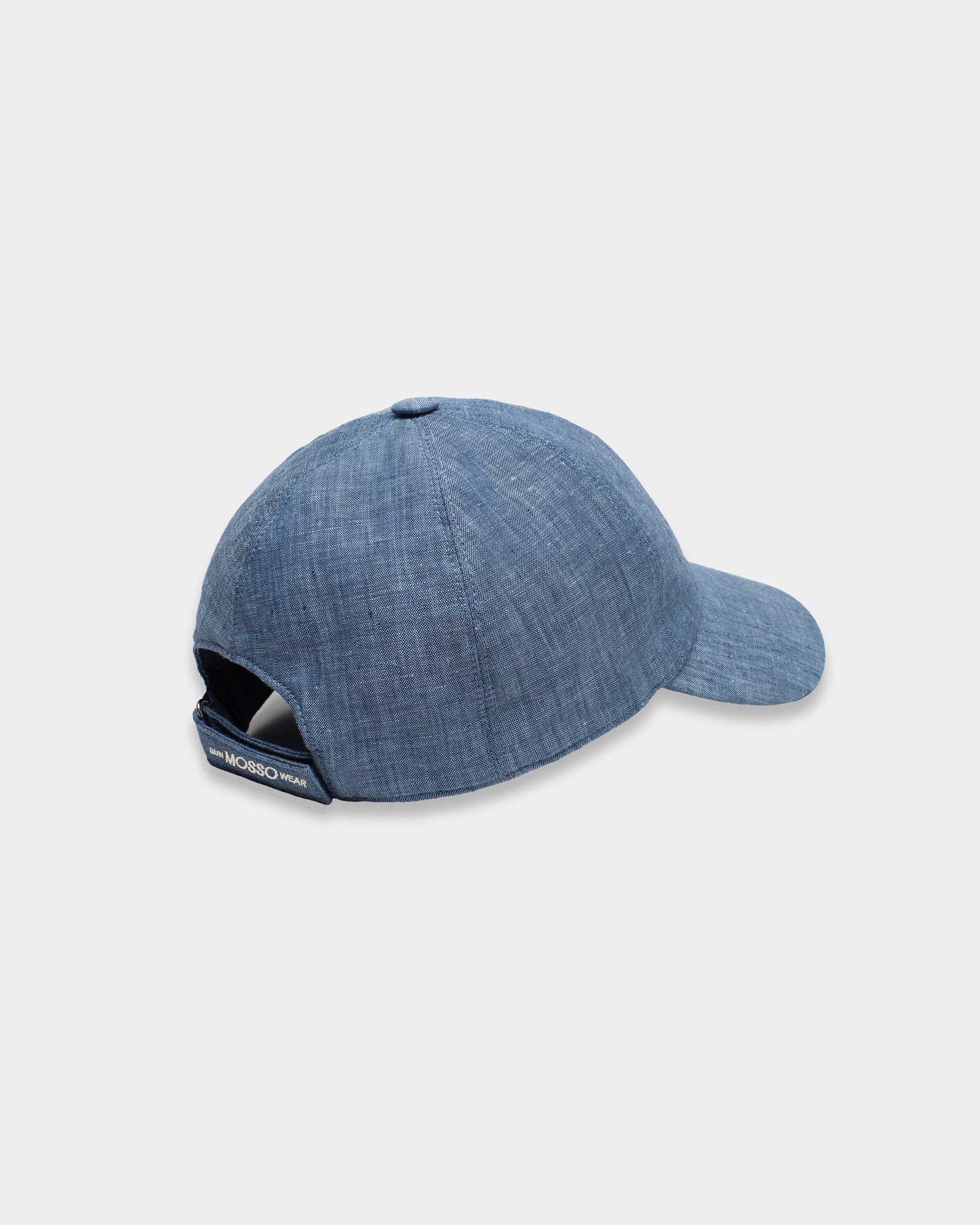 Blue Linen Baseball Cap