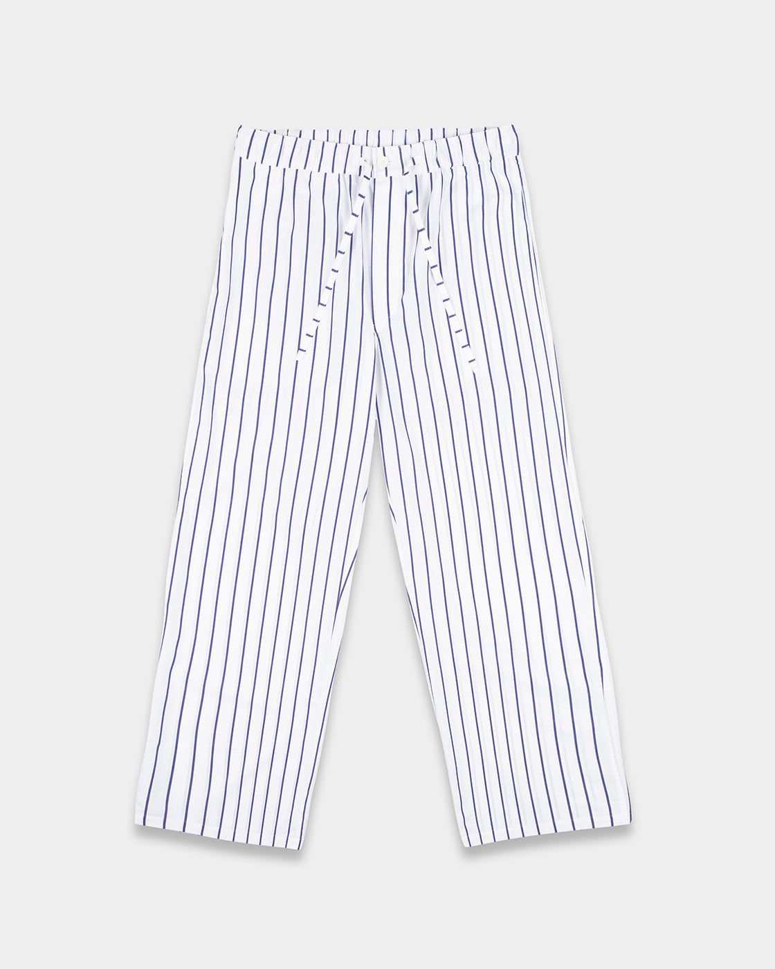 Blue Sun Stripes Cotton Trousers