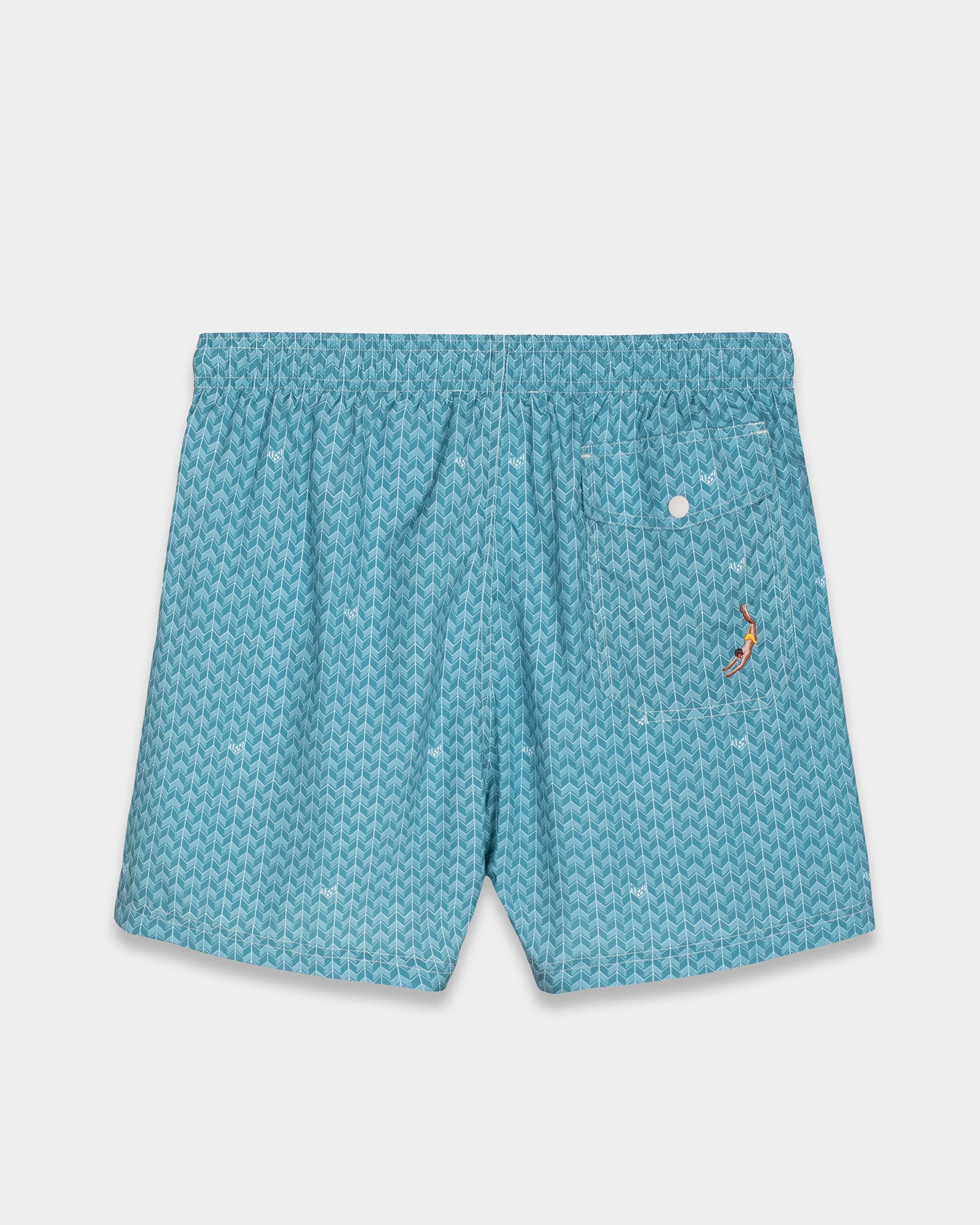 Drift Blue Grains Swim Shorts