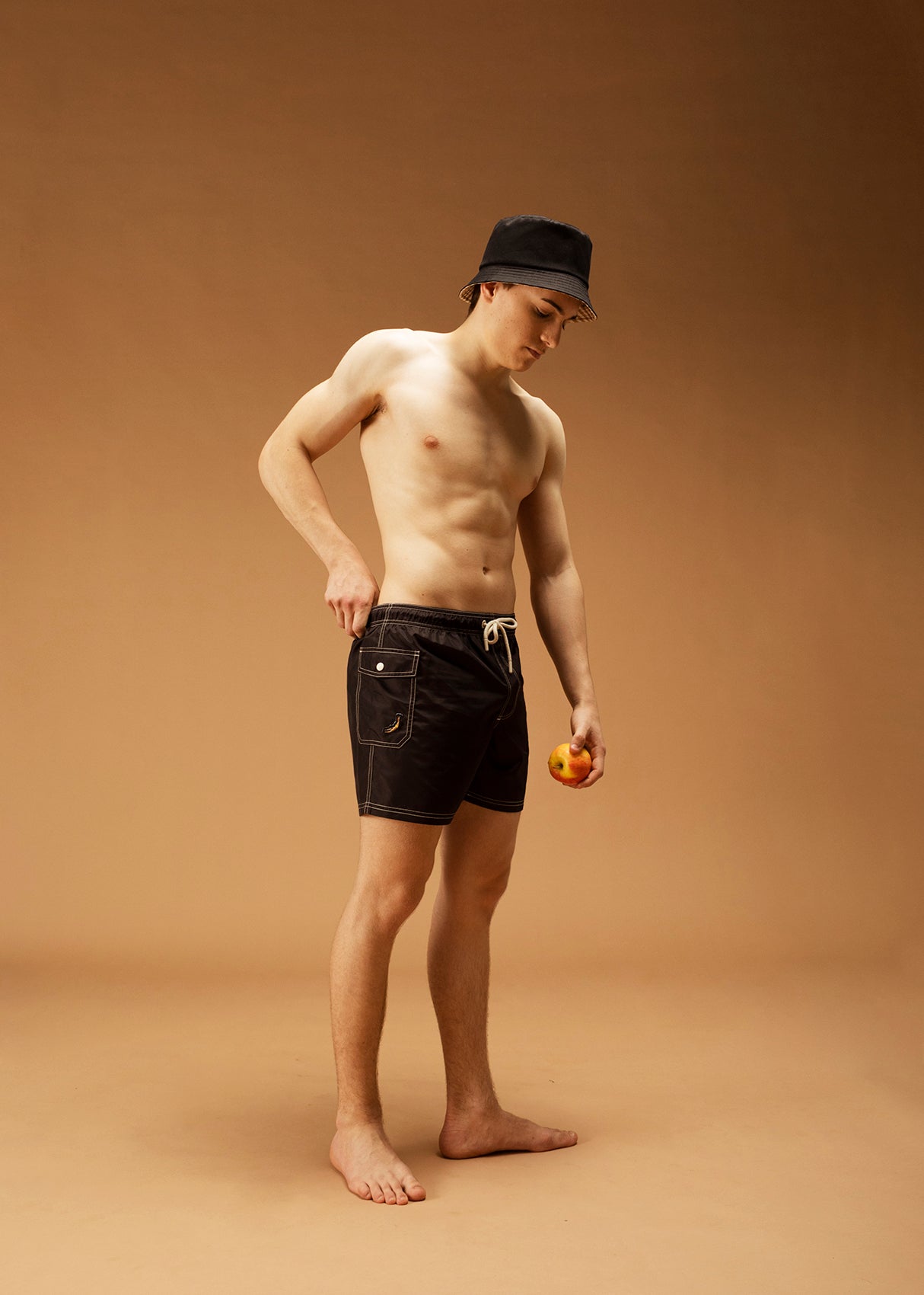 Black Econyl® Swim Shorts