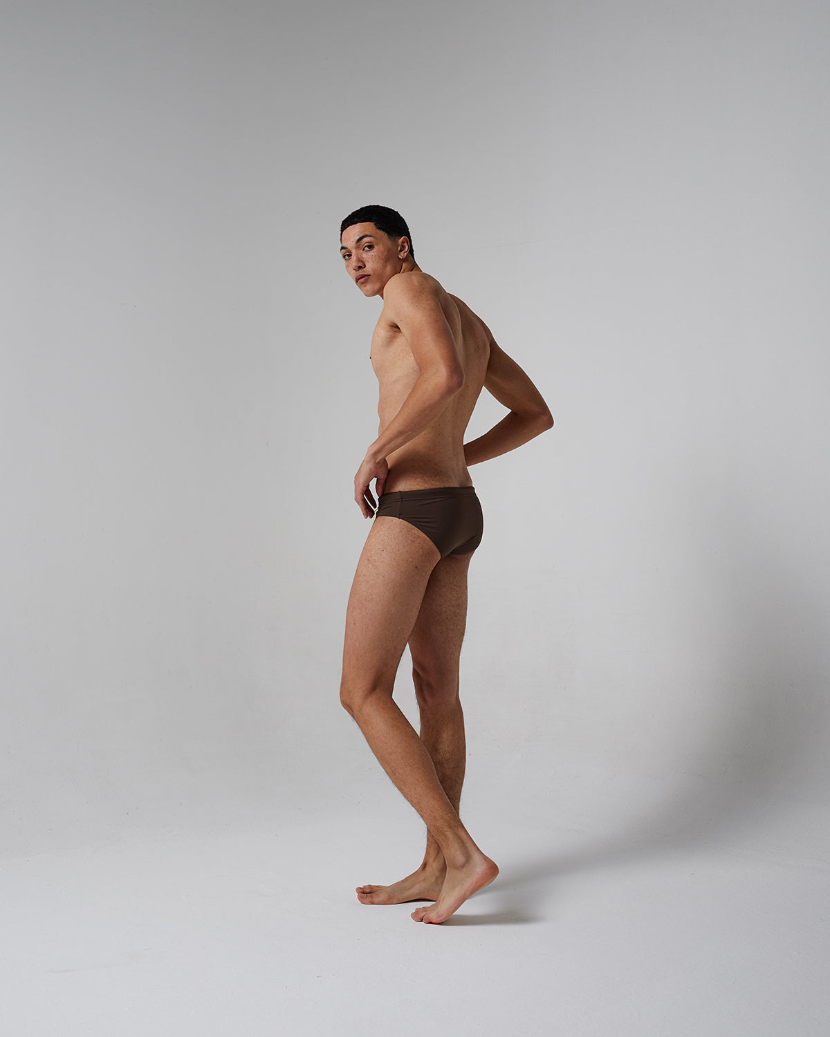 Brown Swim Brief