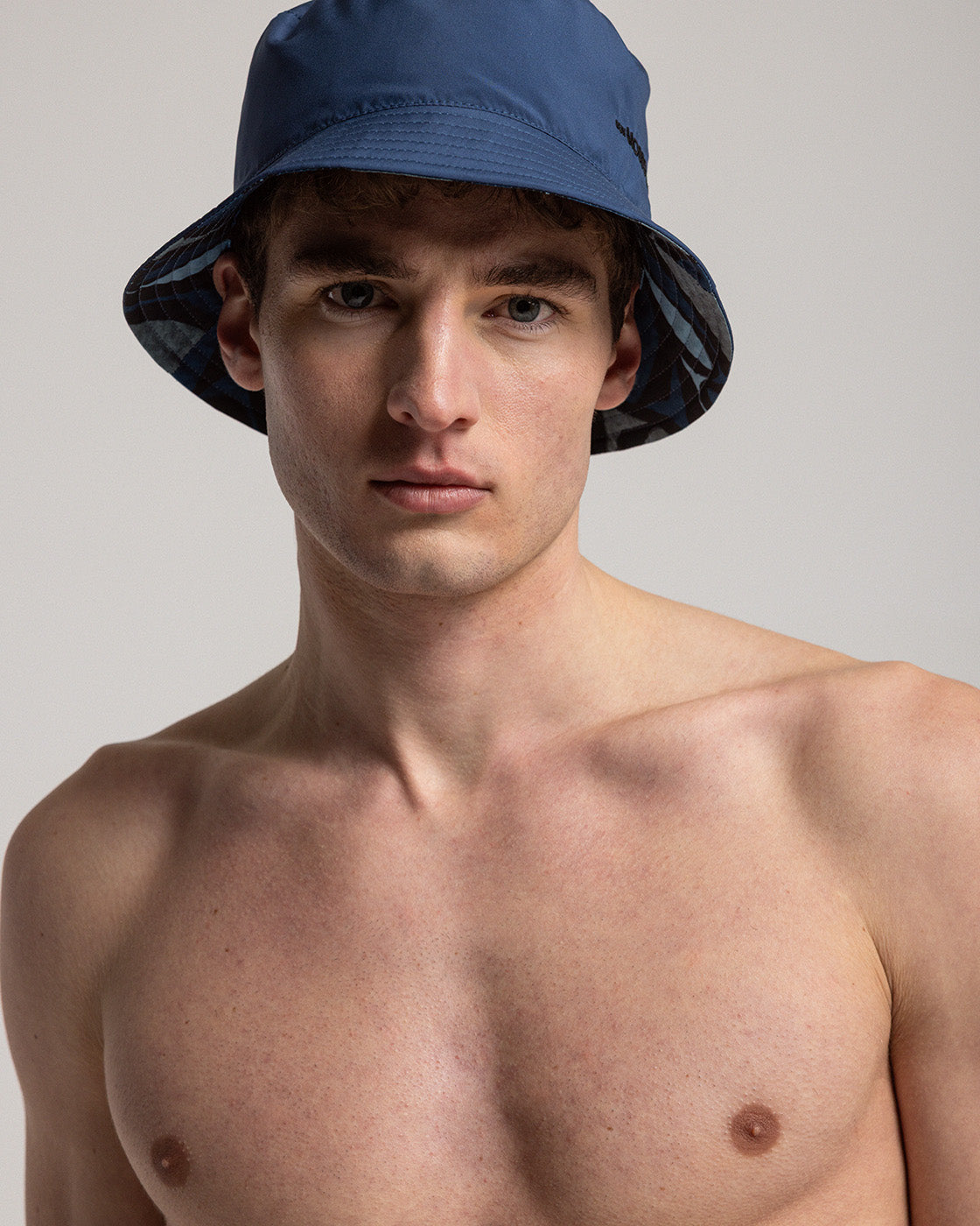 Blue Pesci Reversible Bucket Hat