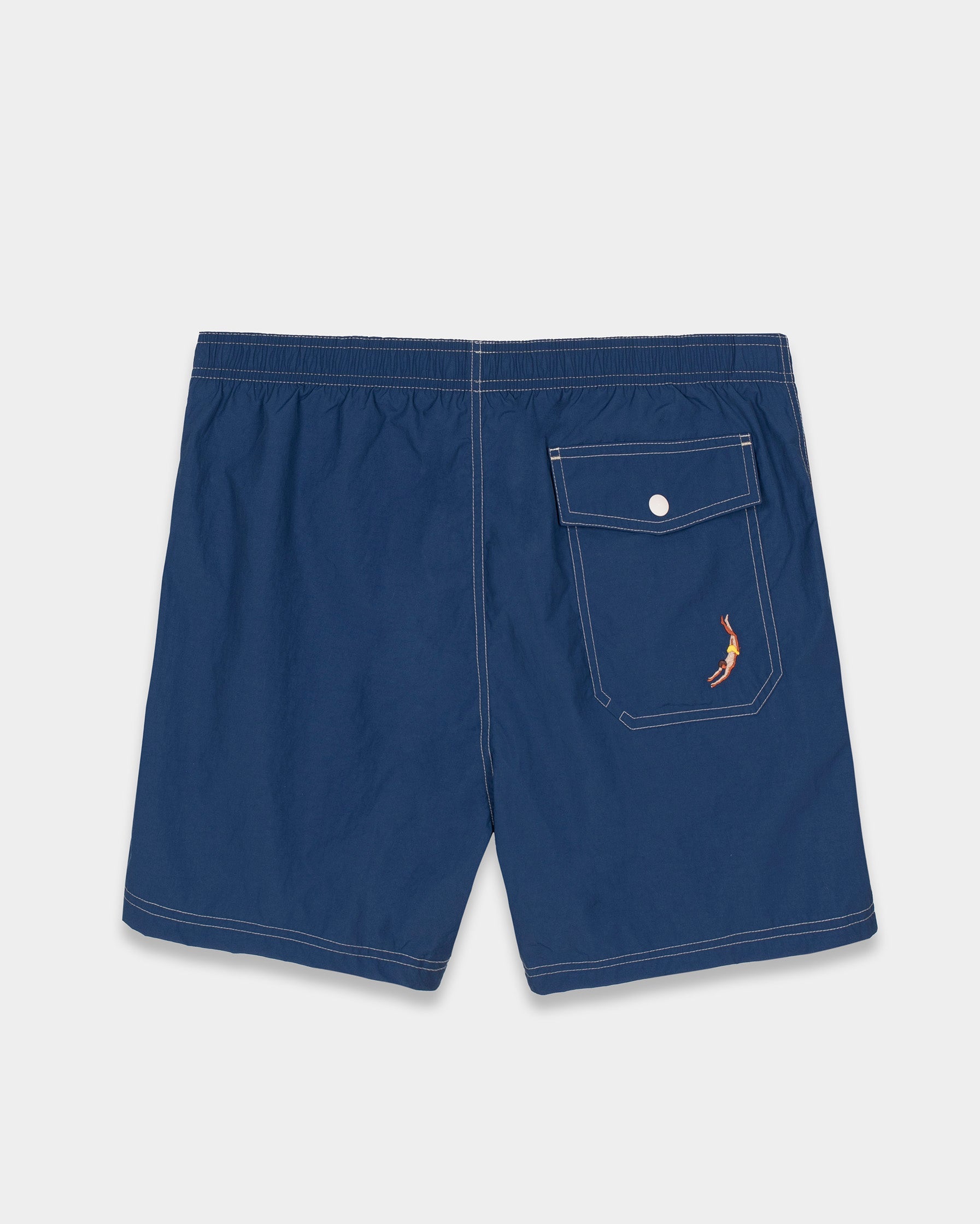 Blue Panel Swim Shorts