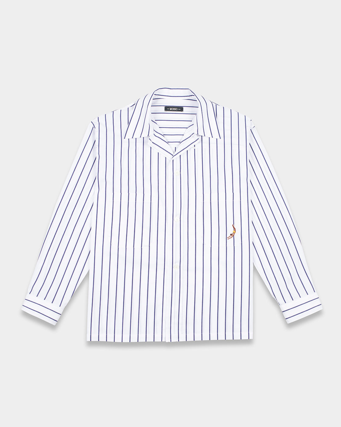 Blue Sun Stripes Cotton Shirt