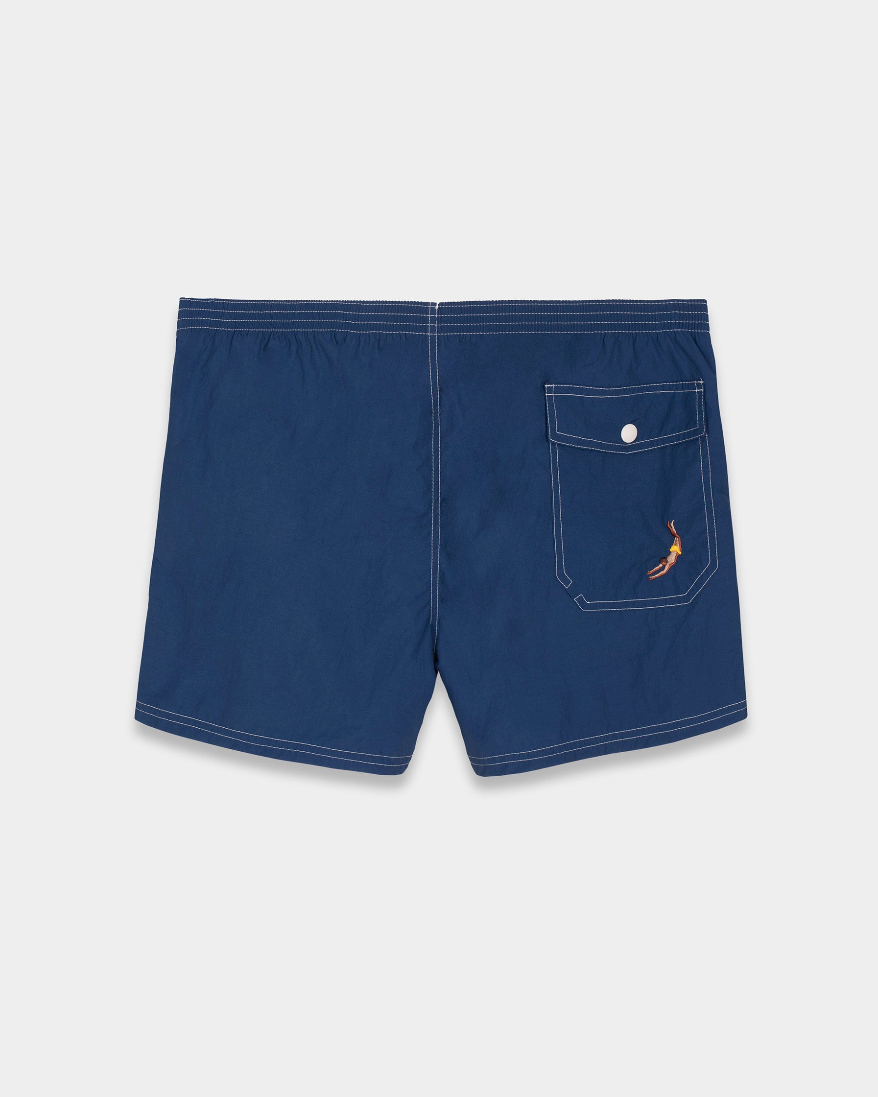 Blueberry Short-Length Swim Shorts