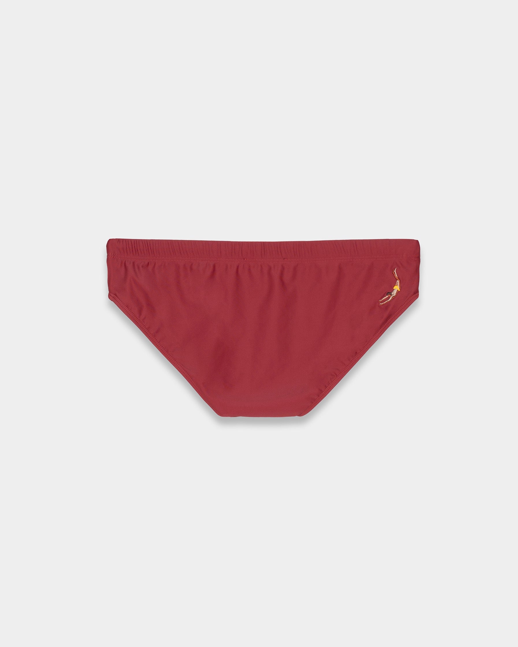 Bordeaux ECONYL® Swim Brief | Sustainable Men's Swimwear