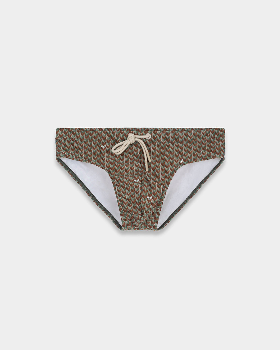 Brown Grains Swim Brief