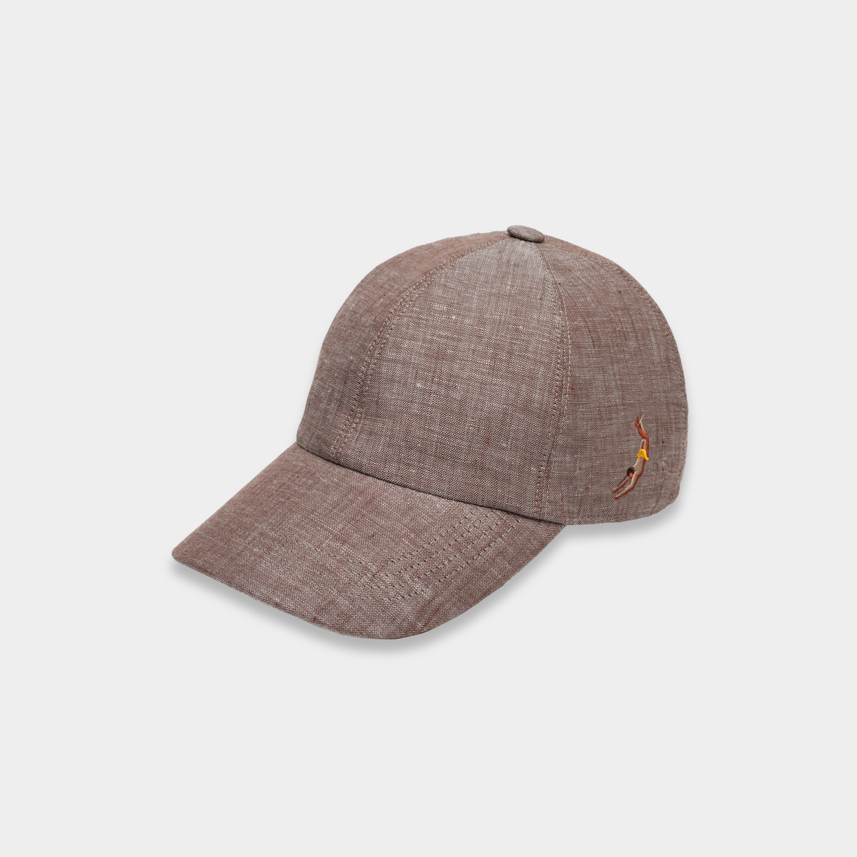 Brown Linen Cap | Linen Baseball Cap