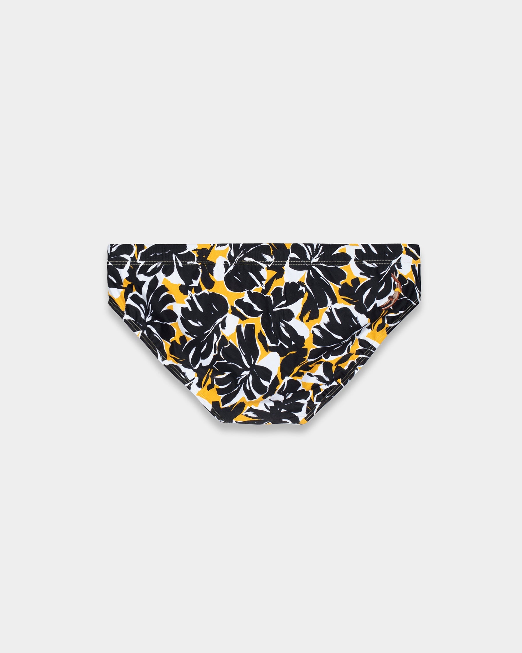 Black Foliage Swim Brief