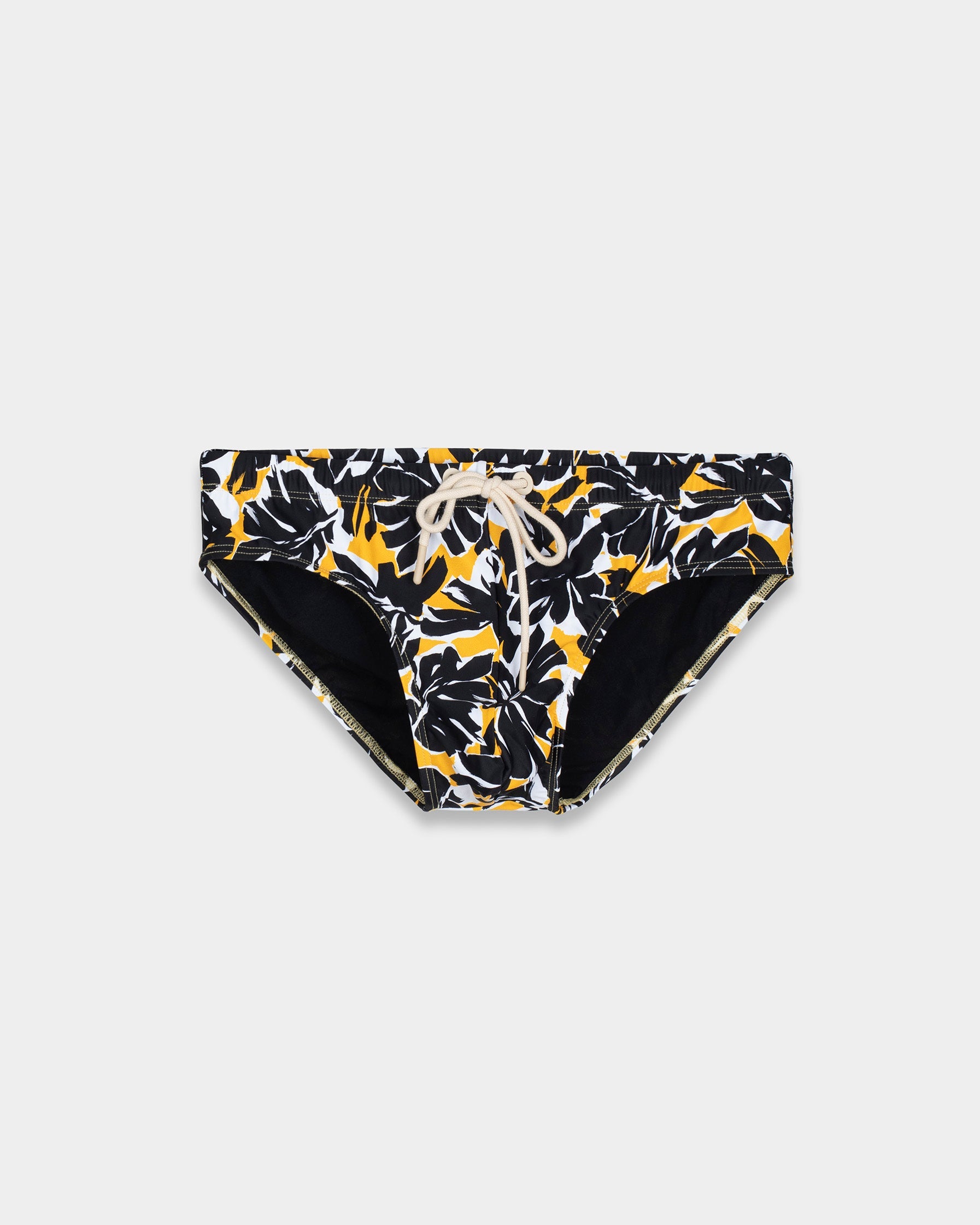 Black Foliage Swim Brief