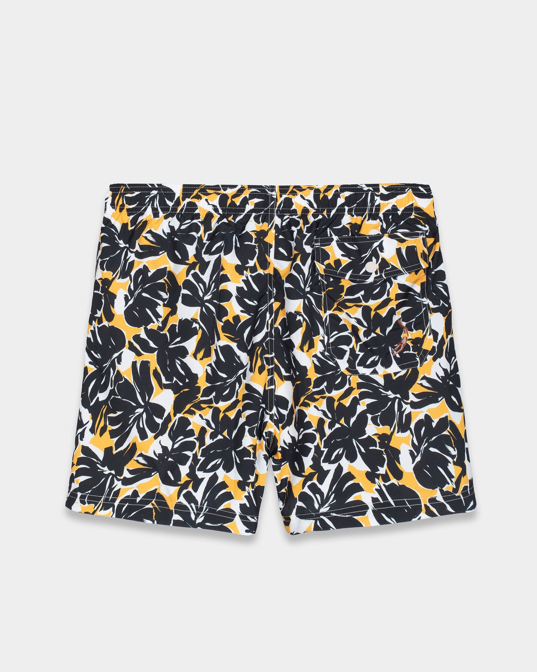 Black Foliage Swim Shorts