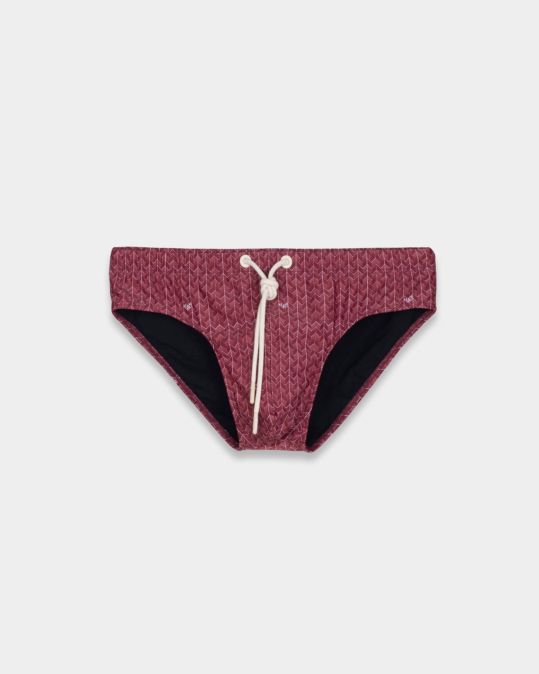 パンツ GADID ANONIEM NED / BORDEAUX Bordeaux Grains ECONYL® Swim Brief | Sustainable Men's Swimwear