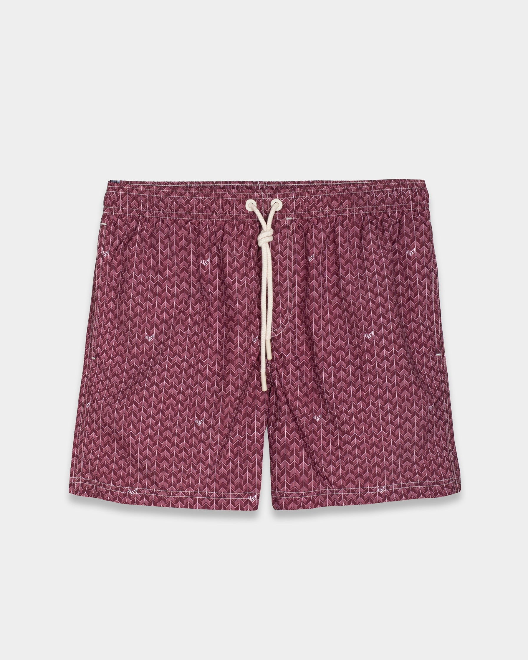 Bordeaux Grains Swim Shorts | Sustainable Men's Swimwear