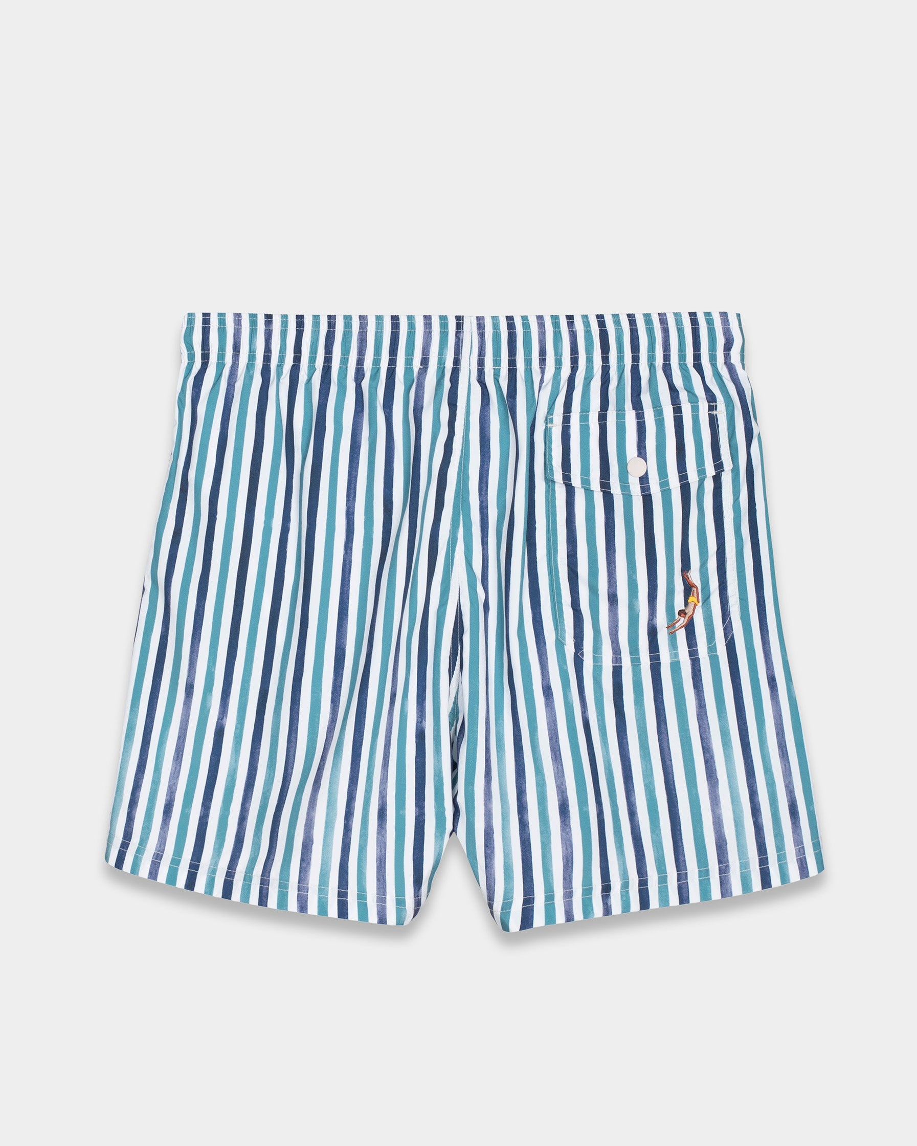 Multicolor Wave Swim Shorts