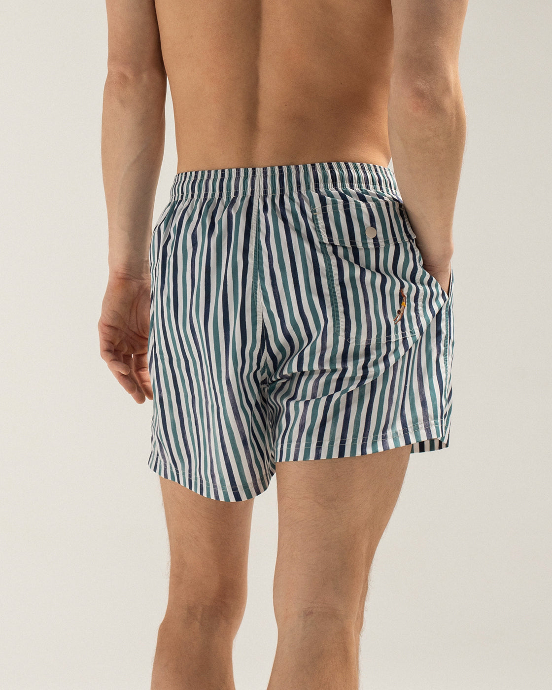Multicolor Wave Swim Shorts