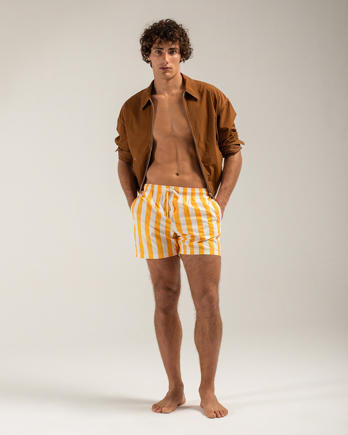 Ocra Stripe Swim Shorts