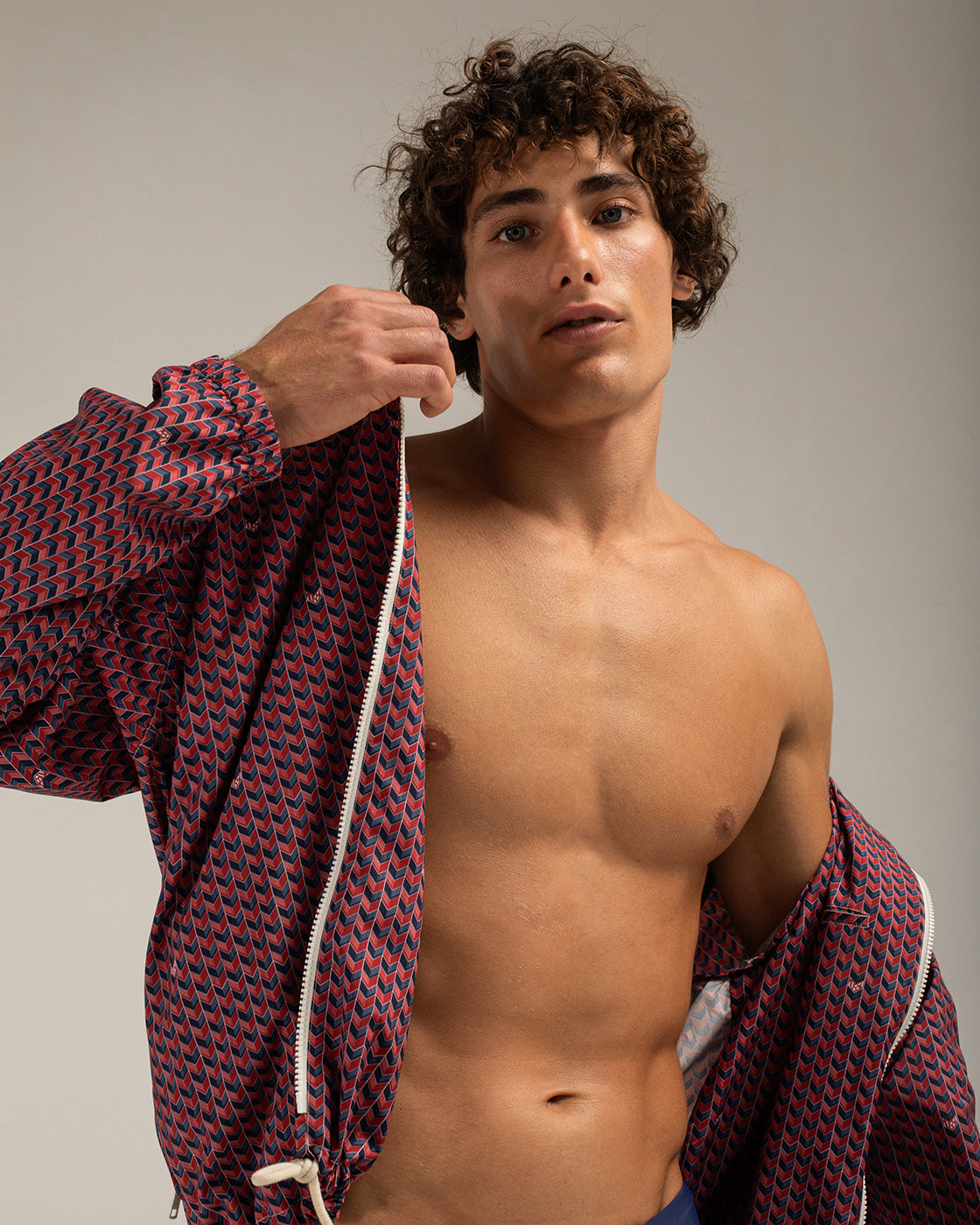 Red Grains Light Jacket